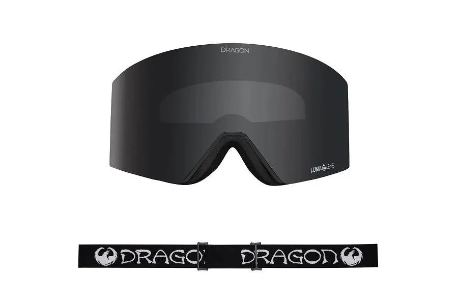 Dragon RVX MAG OTG Snow Goggles Low Bridge Classic Black / Lumalens Dark Smoke   Lumalens Light Rose
