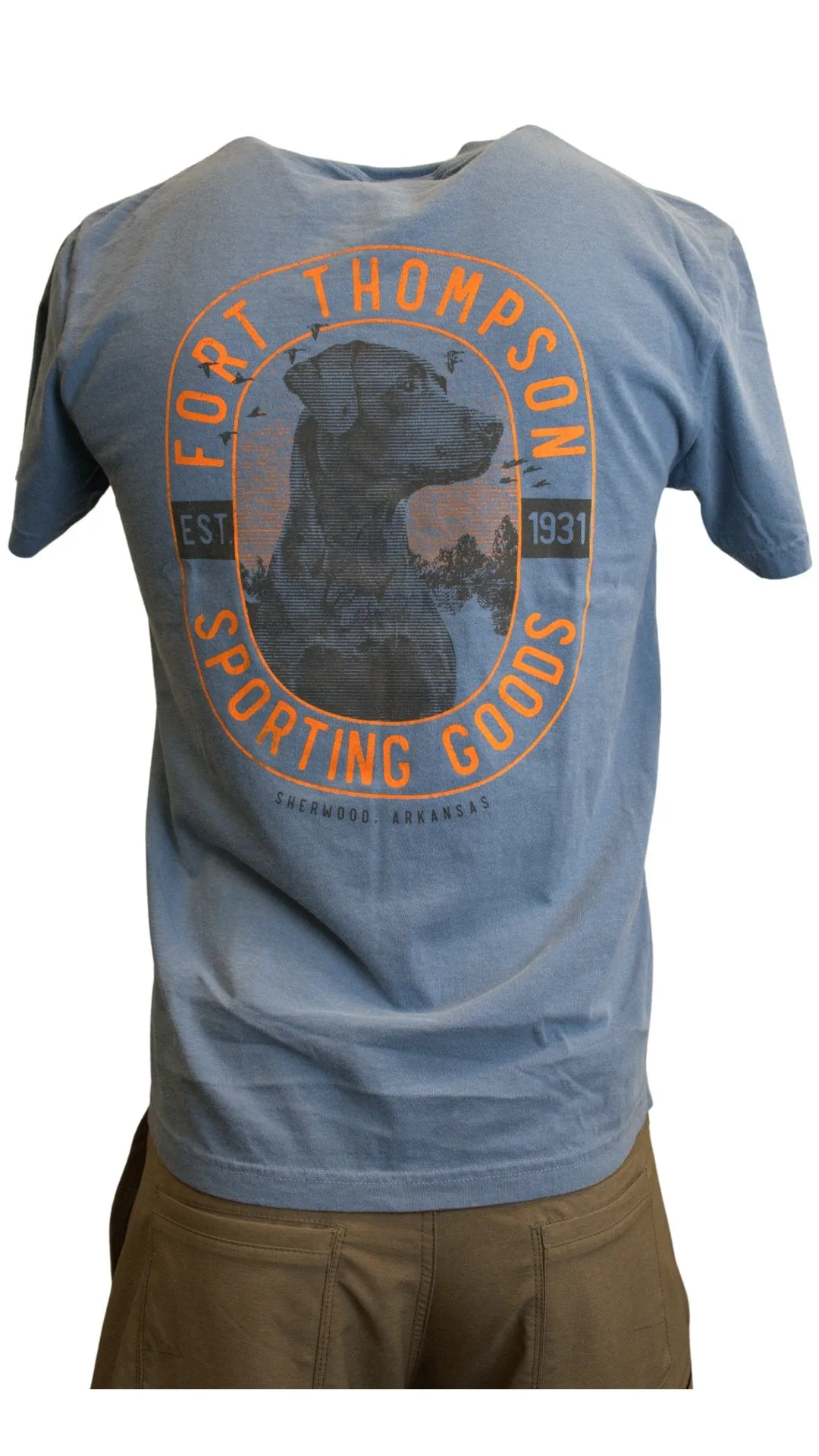 Fort Thompson Happy Lab Badge Short Sleeve Tee