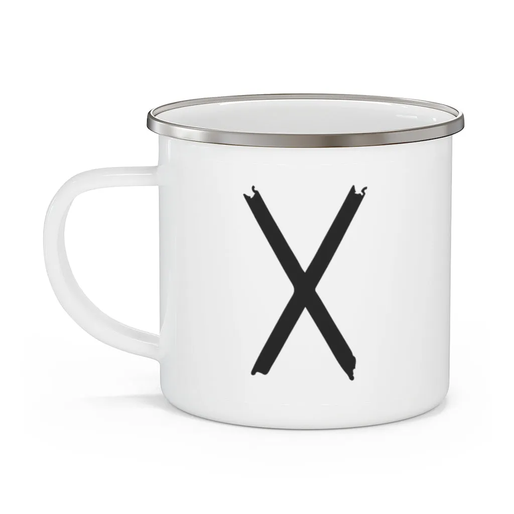 Gebo (Gift) Viking Rune Enamel Camping Mug