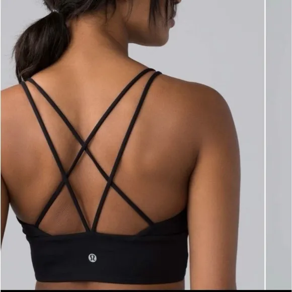 Lululemon Pushing Limits Sports Bra Black Size 6 XXS High Support Wireless