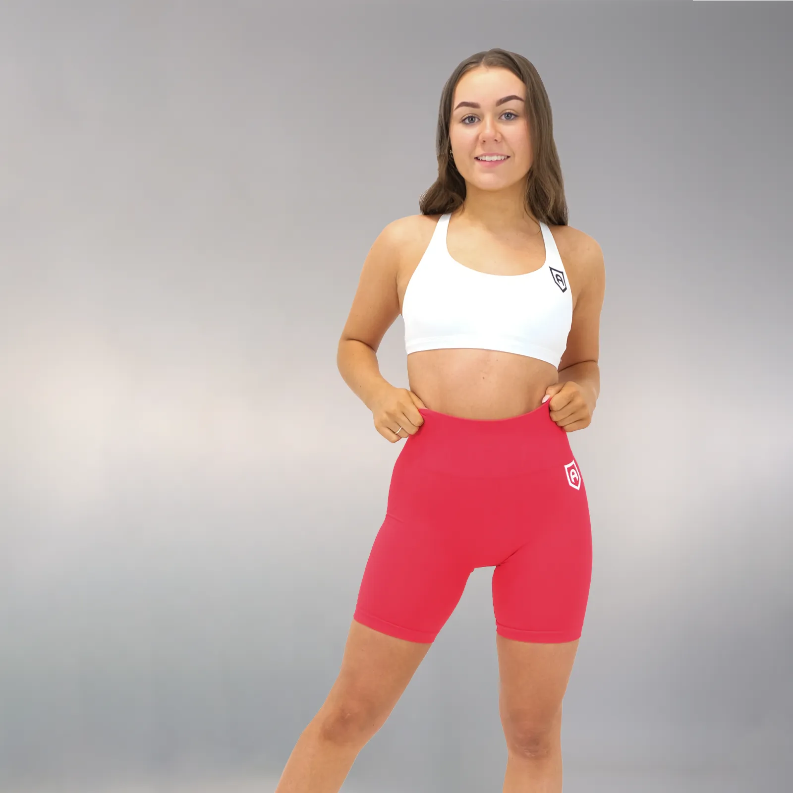 Peach Shorts - Red