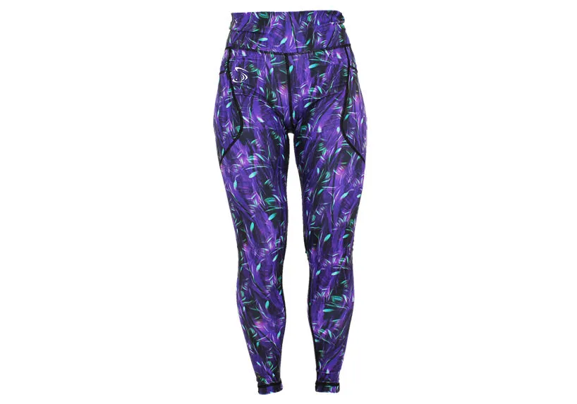Winter Indigo Whispers Leggings with Pockets